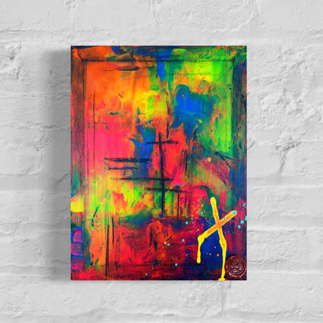 Graffiti Drip on canvas 10"X12"