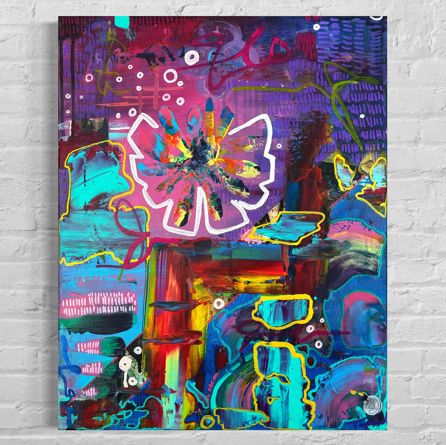 "Glitch" on Canvas 16"x20"